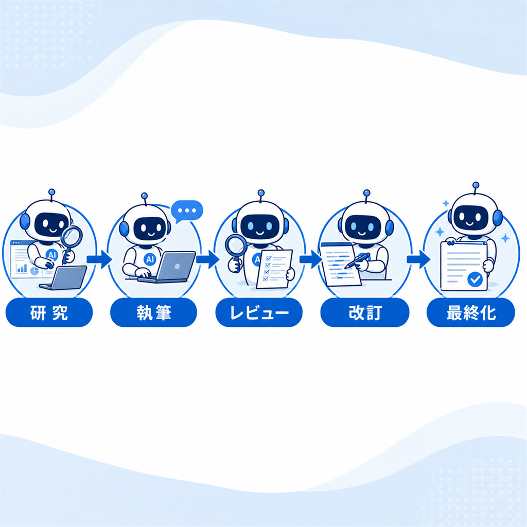 Academic Research Skillsの4スキル構成とパイプラインフロー図